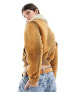 Фото #5 товара Mango washed aviator jacket in brown