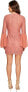 Keepsake 252391 Women Long Sleeve Mini Dress Cinnamon Size X-Large