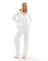 Фото #4 товара Vila Bridal sequin blazer co-ord with satin lapel in white