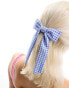 Фото #2 товара DesignB London gingham bow in blue