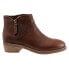 Softwalk Roselle S2256-200 Womens Brown Wide Leather Ankle & Booties Boots 6.5 - фото #1