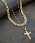 ფოტო #5 პროდუქტის Men's Diamond Cuban Link 24" Chain Necklace (1 ct. t.w.) in Sterling Silver or 14k Gold-plated Sterling Silver