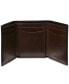 ფოტო #2 პროდუქტის Men's Leather Michigan Slim Ombre Trifold Wallet