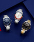 ფოტო #6 პროდუქტის Men's Automatic Silver-Tone Stainless Steel Bracelet Watch 40mm, Exclusively Ours