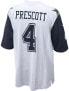 Фото #2 товара Men's Dak Prescott White Dallas Cowboys Alternate Game Jersey