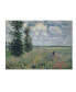 Фото #1 товара Claude Monet 'The Poppy Field' Canvas Art - 14" x 19"