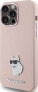 Karl Lagerfeld Karl Lagerfeld KLHCP15XSMHCNPP iPhone 15 Pro Max 6.7" różowy/pink Silicone Choupette Metal Pin