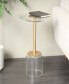 Фото #3 товара 16" x 16" x 23" Acrylic Elevated Base and Gold-Tone Stand Accent Table