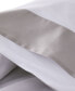 Фото #4 товара Italian Percale Sateen Cuff Pillowcase Pair, King, Created for Macy's
