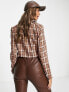 Фото #2 товара Vero Moda FRSH cropped jacket in beige check