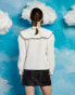 Фото #3 товара Sister Jane contrast stitch oversized collar shirt in ivory