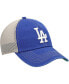 ფოტო #4 პროდუქტის Men's Royal Los Angeles Dodgers Logo Trawler Clean Up Trucker Snapback Hat