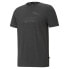 Puma Essentials Logo Heather Crew Neck Short Sleeve T-Shirt Mens Grey Casual Top