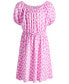 Big Girls Checker-Print Peasant Dress, Created for Macy's