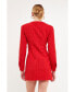ფოტო #2 პროდუქტის Women's Textured Button Down Dress