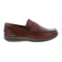 Фото #1 товара Florsheim Central Penny Mens Brown Leather Loafers & Slip Ons Penny Shoes 11.5