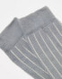 ASOS DESIGN capsule collection rib sock in grey