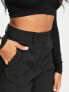 ASOS DESIGN Hourglass slim cigarette trouser in black