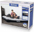 Bestway Tritech air bed Fashion Look with integrated electric pump 67836 (light grey/black, Double XL/Low, 203 x 152 x 30 cm)