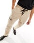 Фото #1 товара HUGO Dalek241D cargo trousers in beige