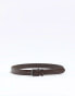 Фото #3 товара River Island croc belt in dark brown