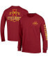 Men's Cardinal Iowa State Cyclones Team Stack Long Sleeve T-shirt