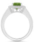 Фото #3 товара Кольцо Macy's Peridot and Diamond Halo RD53.