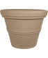 Фото #1 товара Rolled Rim Plastic Garden Pot, Sandstone, 13.5in