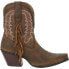 Фото #1 товара Durango Crush Embroidered Snip Toe Cowboy Booties Womens Brown Casual Boots DRD0