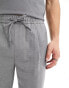 Фото #2 товара Pull&Bear tailored trouser in grey