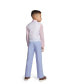 ფოტო #9 პროდუქტის Little Boys Machine Washable Oxford Vest, Shirt, Pants, Bowtie and Pocket Square, 5 Piece Set
