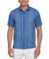 Фото #1 товара Men's Linen-Blend Gradient Panel Shirt