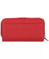 Фото #3 товара Giani Bernini Softy Pebble Leather All In One Wallet Red Silver