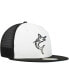 Фото #4 товара Men's White, Black Miami Marlins 2023 On-Field Batting Practice 59FIFTY Fitted Hat