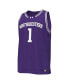 ფოტო #1 პროდუქტის Men's #1 Purple Northwestern Wildcats Replica Basketball Jersey