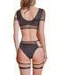 Women's Fishnet Top and Panty 2 Pc Lingerie Set