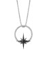 ფოტო #1 პროდუქტის Guardians of Light Diamond Pendant Necklace (1/5 ct. t.w.) in Sterling Silver