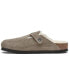 Фото #3 товара Women's Boston Shearling Suede Leather Clogs from Finish Line