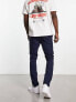 ASOS DESIGN skinny chinos in navy