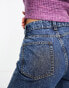 Фото #6 товара ASOS DESIGN Hourglass wide leg dad jeans in dark blue