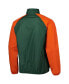 Men's Green Miami Hurricanes Point Guard Raglan Half-Zip Jacket