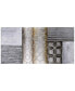 Фото #1 товара Stacked 1 Textured Metallic Hand Painted Wall Art by Martin Edwards, 30" x 60" x 2"