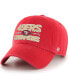 Фото #1 товара Men's Scarlet San Francisco 49ers 2023 NFC Champions Clean Up Adjustable Hat