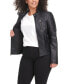 Фото #10 товара Plus Size Faux Leather Motocross Racer Jacket