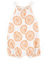 Baby Orange Slice Snap-Up Cotton Romper 24M