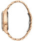 Eco-Drive Men's Sport Luxury Rose Gold-Tone Stainless Steel Bracelet Watch 42mm