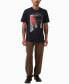 Фото #4 товара Men's Basquiat Loose Fit Crew Neck T-shirt