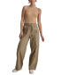 Фото #4 товара Women's High-Rise Drawstring Wide-Leg Cargo Pants