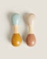 Children's toy wooden maracas