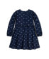 ფოტო #4 პროდუქტის Baby Girls Long Sleeve Ruffle Waist Dress